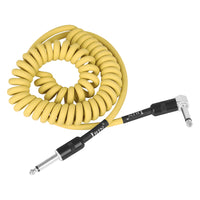IRIN Guitar Cable Spring Coil Straight and Right Angle 6.3/6.35/6.5mm Audio Cable Male to Male for Amplifier