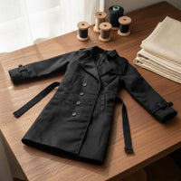 1/6 Scale Long Coat Fashionable 1/6 Scale Figure Coat 12 Inch Doll Overcoat Realistic Intricacy Miniature Overcoat Timeless
