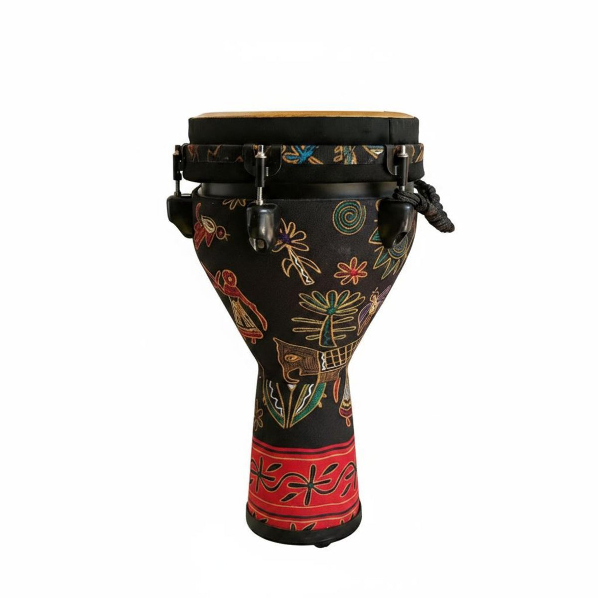 Sheepskin Djembe Beginner Friendly Tunable Djembe Rope Tuned for Beginners
