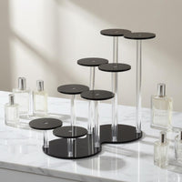 Perfume Display Stand Multi Level Tiered Display Stand Oval Base