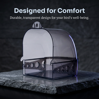 Bird Bath Tub for Cage, Transparent Bird Bath Drawer, Spacious Bird Bath Cage, Pet Bird Bath Box, Ha - Image 9