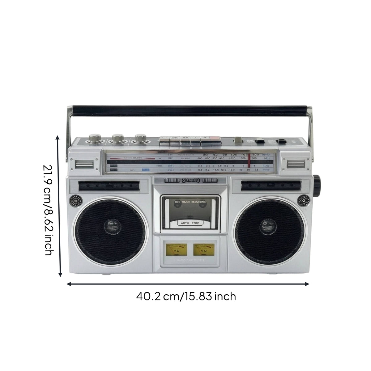 Cassette Player with Stereo Boombox  Convenient Boombox for Music Lovers, Indoor Audio