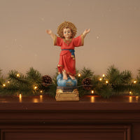 Infant of Bohemian Statue Resin Holy Child Figurine Gift for Catholics