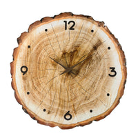 Wood Slice Wall Clock Minimalist Wood Slice Clock Decorative for Bedroom