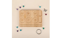 Wooden Bead Tray Wood Bracelet Design Easy-to-Use Bracelet Beading Board for DIY Crafters, Jewelry Makers, Workbench