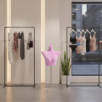 Lingerie Display Stand Curvy Design Bra Display Bust Smooth Surface Lingerie Torso Mannequin for Boutique, Industry Fair Show