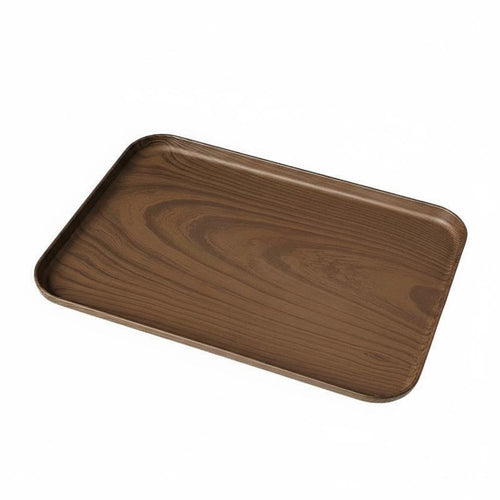 Rectangular Wood-Look Tray Decorative Serving Platter Easy to Clean for Hosts