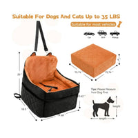 Dog Car Seat Bed Portable Car Dog Bed Long-Lasting for Dogs