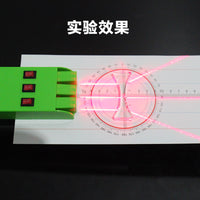 初中物理几何光学实验器材套装凹凸透镜三棱镜探究光的折射和反射