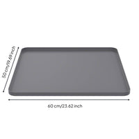 Silicone Washing Machine Top Cover Waterproof Silicone Washer Dryer Mat Dust-Resistant Washer Top Protector Mat for Laundry Room