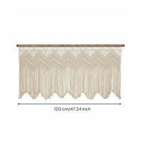 Macrame Curtain Handmade Boho Tapestry Bohemian Design for Guest House, Bedroom
