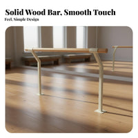 Double Layer Dance Barre Steel Core Double Dance Barre Heavy Duty Leg Stretching Stand for Dancers, Adults, School, Gym, Home