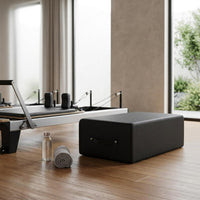 Pilates Support Box Wood Base Exercise Support Box Rounded Edges Exercise Block