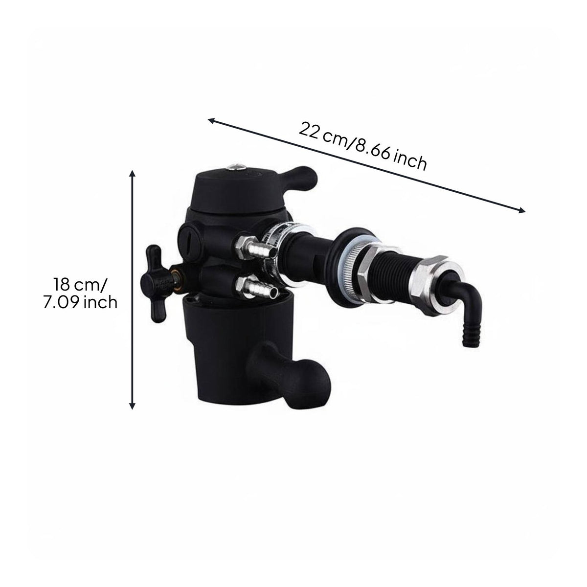 Counter Pressure Bottle Filler Good Sealing Stainless Steel Beer Faucet Easy Equipment for Homebrewers, Bar Owners, Brewery
