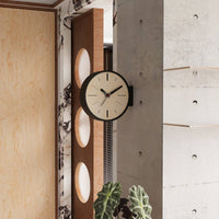 Battery Operated Double Sided Corner Clock Silent Movement Double-Sided Wall Clock Non-Ticking for Living Room, Hallway, Office