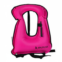 Quick Inflate Inflatable Snorkel Vest Adjustable Straps Inflatable Swim Jacket Bright Colors Water Safety Equipment for Snorkeling