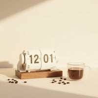 Mechanical Table Clock Minimalist Design Automatic Flip Clock for Office