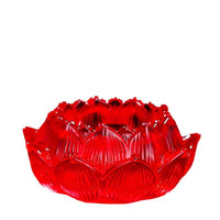 Glass Lotus Oil Lamp Base for Buddhist Altar