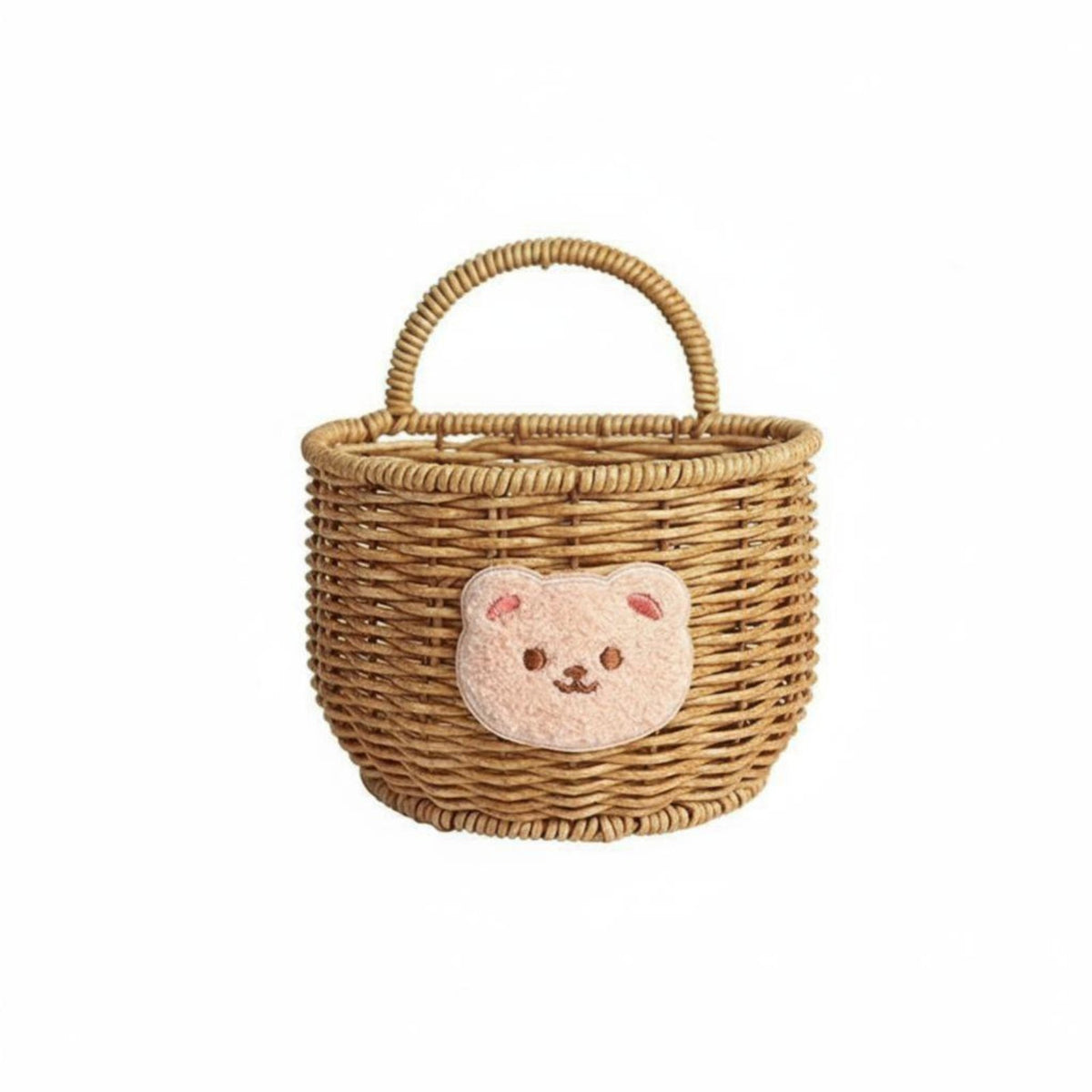 hareShaped Woven Basket Cute creature Design Hanging Organizer Space-Saving