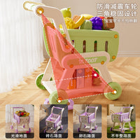Kids Shopping Cart Toy with Fruits for Toddlers