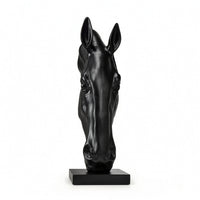 Horse Head Sculpture Realistic Horse Head Statue Substantial Bust for Art Collectors, Lobby Area, Entryway, Reception Area
