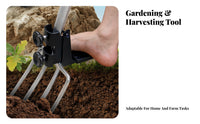 Leverage Digging Assist Attachment Foot Platform Spade Helper Hand-Tightening Knobs Soil Turning Aid Bolt Fastening