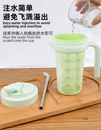 创意新款冰凉降温解暑神器食品级硅胶冰格膜具水壶随行杯吸管水杯