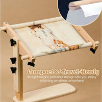 Adjustable Wooden Embroidery Frame for Tabletop
