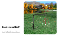 Indoor/Outdoor Use Golf Swing Practice Aid Adjustable Height Swing Groover Practice Tool Portable Design for Beginners, Backyard