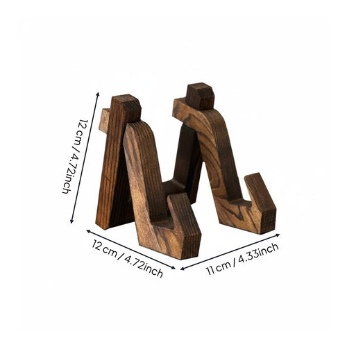 Wooden Book Stand Solid Wood Cookbook Holder Multipurpose Portable Reading Easel for Cooks, Students, Kitchen, Study Room, Restaurant
