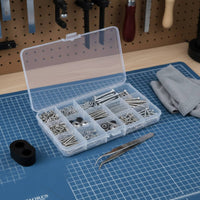 254 Pieces Guitar Screw Kit Multiple Sizes Guitar Strap Button and Screw Set High Hardness for Luthiers, Guitarists
