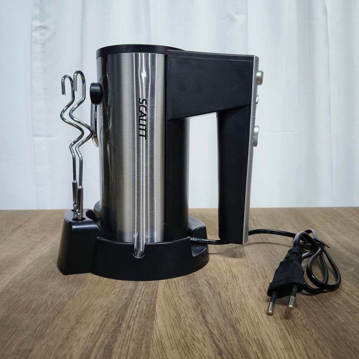 Handheld Electric Mixer with Base, EU Plug, 300-500W