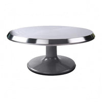 Cake Decorating Turntable Stable Cooking Gear Smooth Silvery Kitchen Tool