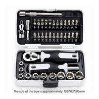 39 Pieces Compact Ratcheting Tool Kit with Case Multi-Purpose Ratcheting Screwdriver Set Precision Ratchet Screwdriver Set Sturdy for Engine Repair, Appliance Maintenance