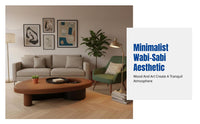 Minimalist Wabi-Sabi Coffee Table, Solid Wood, Storage, Artistic Design, Living Room