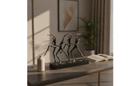 Gymnast Sculpture with Base Geometric Gymnast Sculpture Decorative for Bookshelf