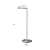 Toilet Roll Stand with Weighted Base Modern Hardware Sturdy for Apartment