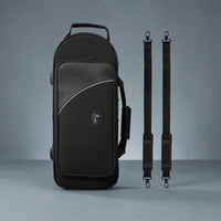 Waterproof Brass Instrument Case Wear-Resistant Padded Instrument Bag Oxford Cloth Carrying Case Bag Detachable Shoulder Straps