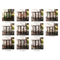 Decorative Tabletop Screen with Faux Relief Glass