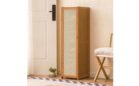 Shoe Organizer with Mesh Door Minimalist Narrow Shoe Organizer Low-Maintenance Furniture for Entryway, Hallway