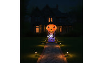 Spooky Inflatable Hot Air Balloon Giant Inflatable Jack-O'-Lantern Lighted Jack-O'-Lantern Inflate for Porch