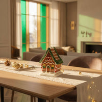 Gingerbread House Cute Holiday Cottage Textured Tabletop Decor for Collectors