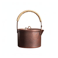 Handmade Copper Tea Kettle Rust Resistant Copper Tea Kettle Spill Resistant Teapot with Lid for Kitchen