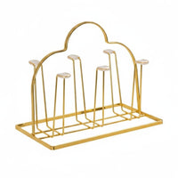 Water Cup Rack Decorative Design Countertop Cup Organizer Space-Saving