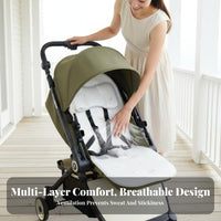 Universal Fit Baby Stroller Cooling Mat Moisture Wicking Breathable Stroller Seat Cushion Skin-Friendly for Toddlers, Hot Weather, Outdoor