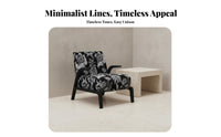 Woven Rope Armchair Wabi-Sabi Design Accent Chair Minimalist Aesthetic Sturdy Wood Frame for Homeowners, Living Room