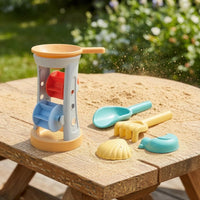 Wheat Straw Sandcastle Playset Rounded Edges Sand Play Tools Molded Surface Shell Mold Set Wide Opening for Children, Beach, Sandbox