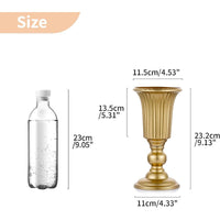 European Style Gold Vintage Iron Flower Vase for Living Room and Wedding Decor
