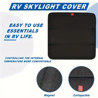 Magnetic RV Window Shade Foldable Sun Visor Waterproof Dustproof
