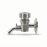 Easy to Clean Beer Sampling Valve Stainless Steel Sanitary Valve with Tri-Clamp Reliable Long-Lasting for Homebrewers